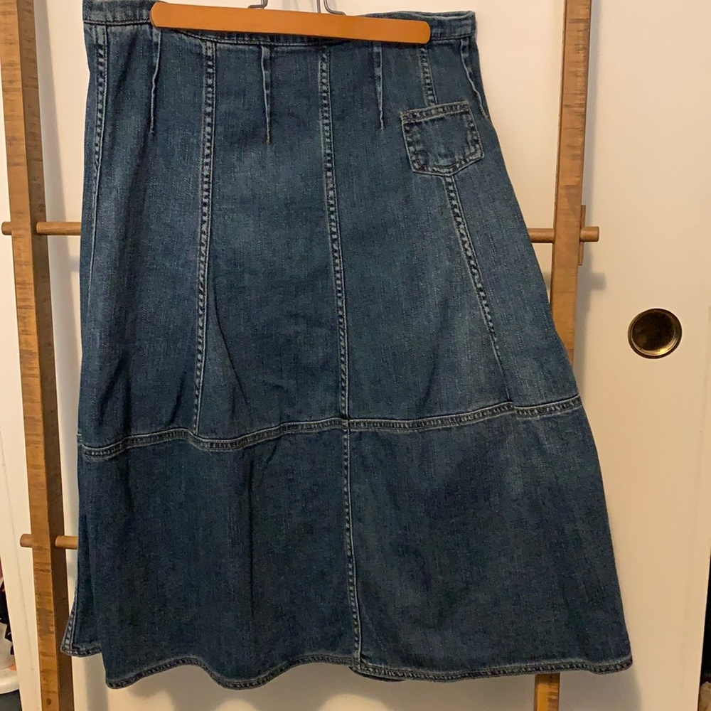 Anthropologie Holding Horses denim skirt